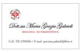 Dott.ssa Gabrieli M.Grazia Biologa