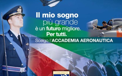 Ministero della Difesa – Concorso, per titoli ed esami, per l’ammissione di complessivi 30 giovani al 5° corso Allievi Ufficiali in Ferma Prefissata (AUFP) per la nomina a Ufficiale in Ferma Prefissata dell’Aeronautica Militare, ausiliario dei ruoli normali e speciali