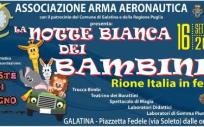 II^ edizione de “La notte bianca dei Bambini  16/09/2017″