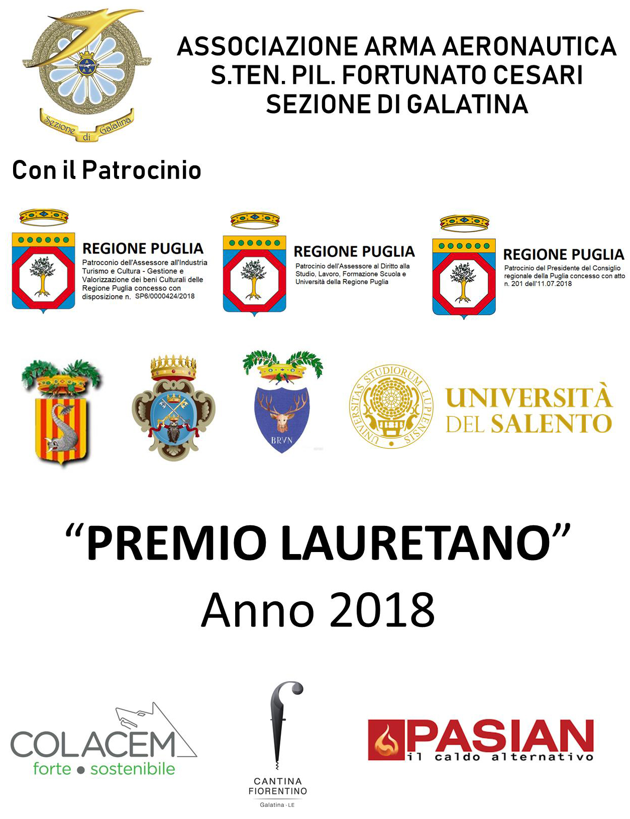 PREMIO LAURETANO 2018