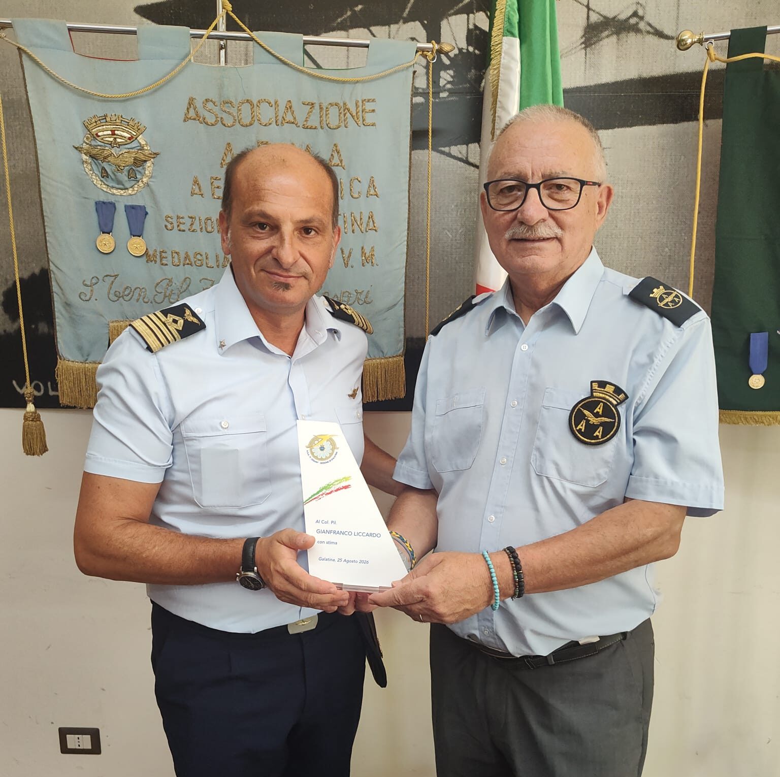 VISITA ISTITUZIONALE PRESSO L’ASSOCIAZIONE ARMA AERONAUTICA DI GALATINA